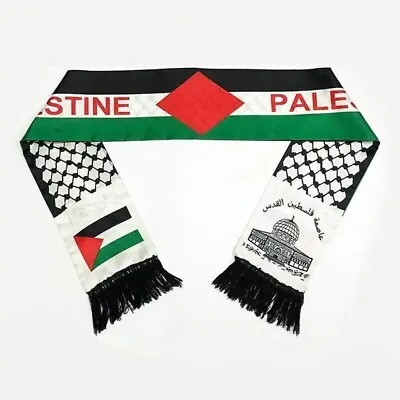 Buy Palestine Flag Scarf Palestinian 14x135cm KEFFIYEH Jerusalem FREE Gaza Al AQSA • 5.99£