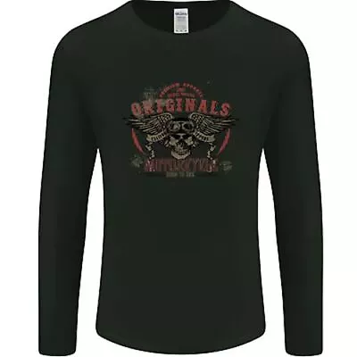 Buy Rebel Wings Motorcycle Originals Mens Long Sleeve T-Shirt • 12.99£