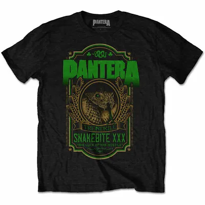 Buy Pantera 'Snakebite XXX Label' (Black) T-Shirt - NEW & OFFICIAL! • 14.89£