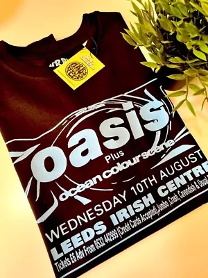 Buy Oasis 1994 Leeds Advert Organic Cotton T Shirt • 22£