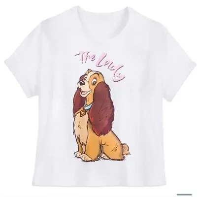 Buy NWT Disney Lady ''The Lady'' T-Shirt For Women – Lady And The Tramp Size Small • 38.43£