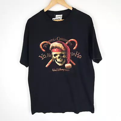 Buy Vintage Walt Disney World Pirates Of The Caribbean Ride T-shirt 90s SZ L (W325) • 25£