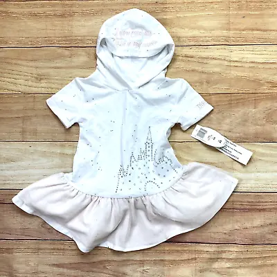 Buy Disney Parks Princess Toddler Girl's Size 3T Hooded Dress Short Sleeve TuTu Glam • 28.01£