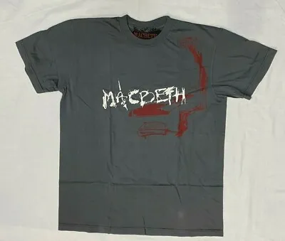 Buy Macbeth Mens Tshirt Grey Record Deck  • 34.99£
