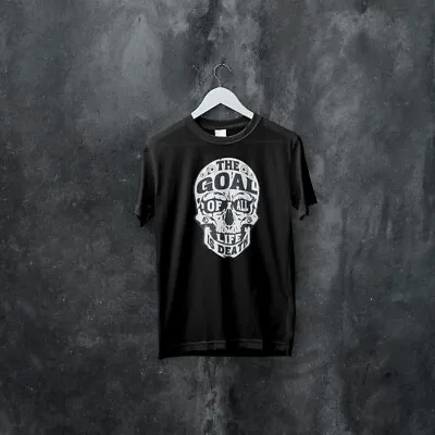 Buy Mens Skull T-Shirt Demon Gothic Rock Biker Skull Goth Skeleton Life Death Satan • 12.95£