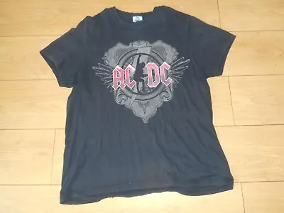 Buy AC/DC T.Shirt Black Ice Tour 08/09  Vintage • 6£