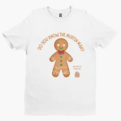 Buy Muffin Man T-Shirt - Funny Film TV Retro Cartoon Movie Comedy Gingerbread • 8.39£