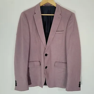 Buy Mens BURTON Blazer Pink Chest 40 Regular Velour Casual Formal Jacket • 30.30£