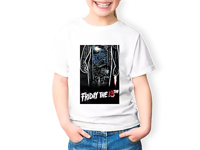 Buy Friday 13th Kids Boys Funny Film Movie Horror Birthday Christmas T Shirt • 5.99£