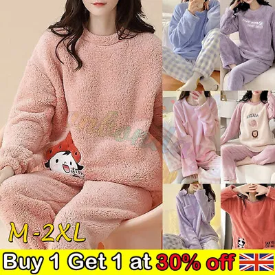 Buy 2023 Women Girls Pyjamas Soft & Cosy Winter Warm Pyjamas Set PJs Size 8-22 • 12.99£