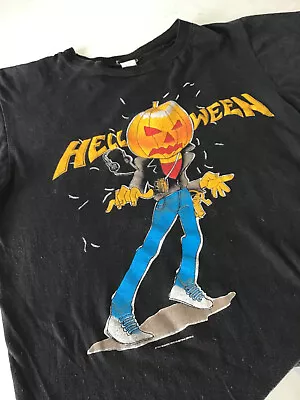 Buy Vintage 1987 Helloween Seven Keys Tour T Shirt - Size Medium / P2P 18.5    • 125£