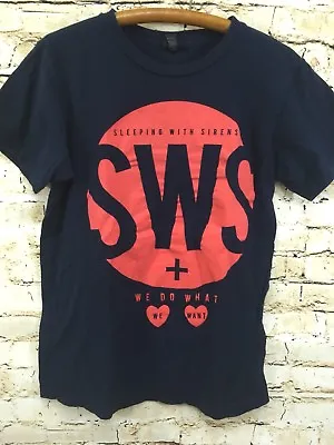 Buy SLEEPING WITH SIRENS We Do What We Want Small Size Dark Blue T-Shirt • 13.26£