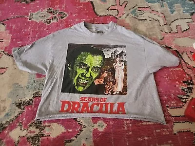 Buy Hammer House Of Horror Womens Vampire Movie Tee Shirt L Crop Scars Of Dracula • 10.23£