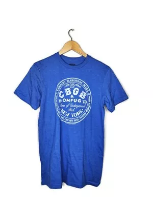 Buy CBGB OMFUG Logo Blue T-Shirt By American Classic Size S • 19.84£