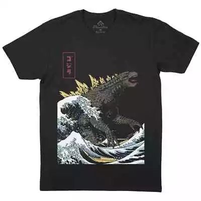 Buy Great Godzilla Off Kanagawa Mens T-Shirt Horror Kaiju Monster King P951 • 10.99£
