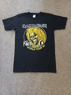 Buy Iron Maiden T-Shirt - Size S - Killer World Tour 81 - Heavy Metal • 7.99£