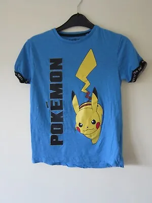Buy Next Pokemon Blue Tshirt Tee T Shirt Top Age 9 Years Boy Kids Pikachu • 9.99£
