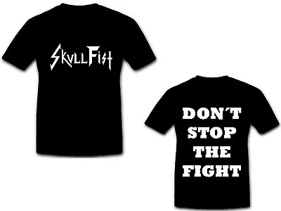 Buy SKULL FIST - Logo - Don´t Stop The Fight - T-Shirt - Größe Size L - Neu • 18.07£