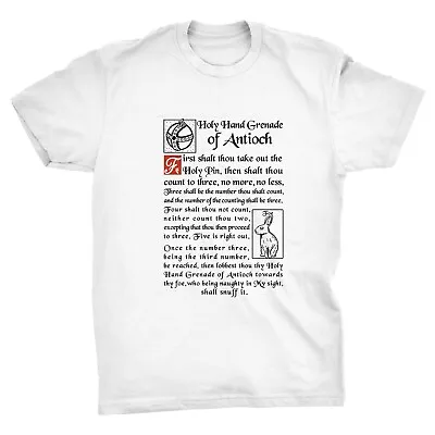Buy Holy Hand Grenade Of Antioch Funny Monty Python Inspired T-Shirt • 14.99£