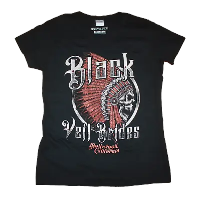 Buy Black Veil Brides - Indian - Hollywood California Ladies Slimish Fit T Shirts • 8.99£