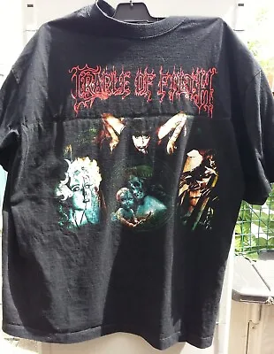 Buy Vintage Cradle Of Filth T Shirt Coveren In Filth XL Heavy Metal • 30£