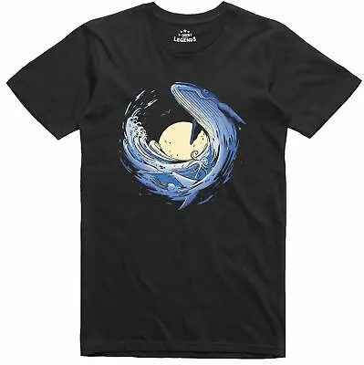 Buy Whale T Shirt Mens Regular Fit Nature Print Cotton Tee • 11.99£