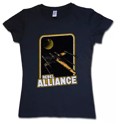 Buy REBEL ALLIANCE WOMAN GIRLIE T-SHIRT - X Red Star Empire Five Wars Wing Skywalker • 21.54£