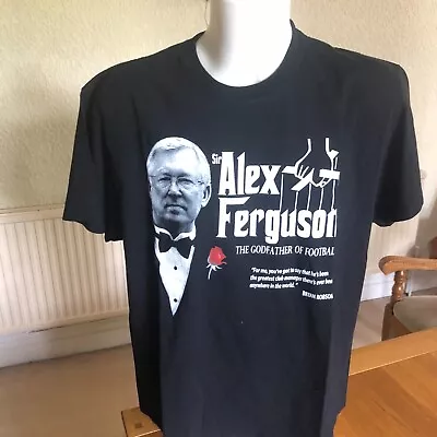 Buy Manchester United T Shirt Sir Alex Ferguson The Godfather Of Football • 12.99£