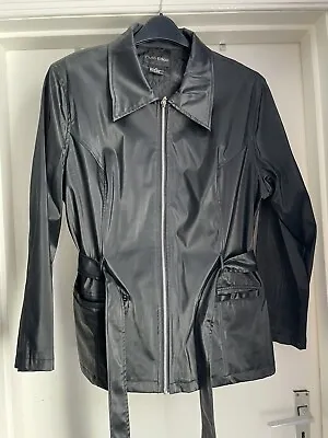 Buy Ladies Black Faux Leather Look Jacket In Size XL But Read Description For Sizing • 7.99£