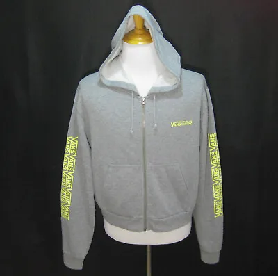 Buy VANS Men's (Size Youth XL) Gray Full Zip Hoodie Hooded Sweatshirt Off The Wall • 10.20£
