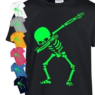 Buy Halloween Skeleton Dab T Shirt Adult Costume Scary Kids Gift Horror Xmas Tee Top • 8.99£