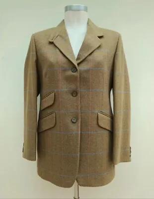 Buy Ladies House Of Bruar Pure NEW Wool Tweed County  Jacket Blazer Size 14 NWOT • 79£