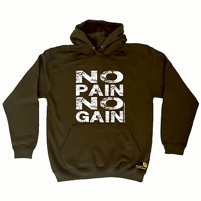 Buy Gym Swps No Pain Gain - Novelty Mens Womens Clothing Funny Gift Hoodies Hoodie • 24.95£
