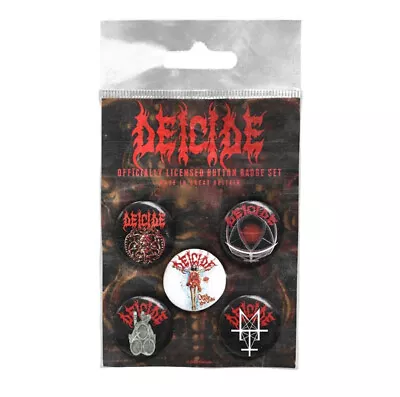 Buy Deicide 5 Button Badge Set Pack Official Death Metal Band Merch • 9.36£