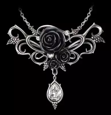Buy Alchemy Gothic Necklace - Bacchanal Rose - Fantasy Jewellery Wedding Gift • 81.11£