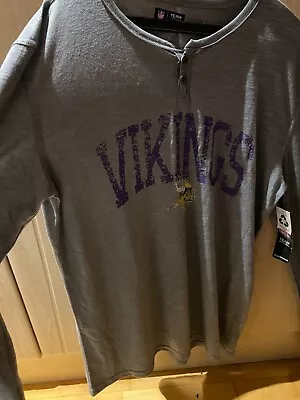 Buy NFL Vikings Official Team Apparel Sleepwear Shirt With Tag In Used • 9£