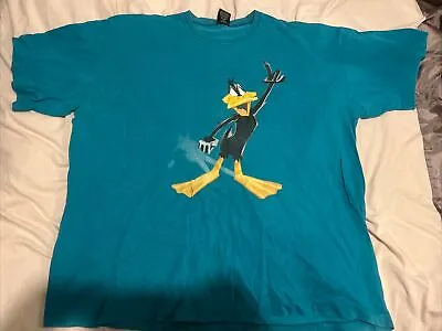 Buy Official Warner Bros Studio Store Vintage Teal Daffy Duck Xxl T-shirt • 49.99£