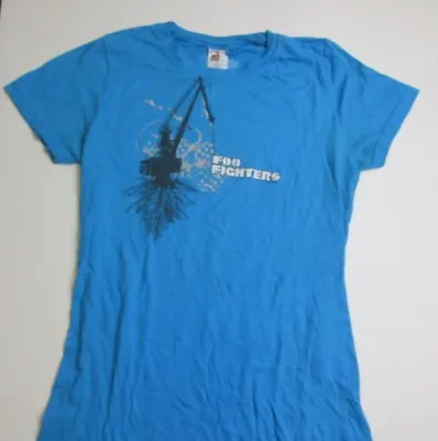Buy Foo Fighters Bay Island Blue Womens T-shirt Top Tee Shirt Graphic - Size Large • 24.80£