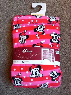 Buy Disney Mickey Mouse Minnie Mouse Christmas Pj’s Size 10 BNWT Polyester Pyjamas • 15£