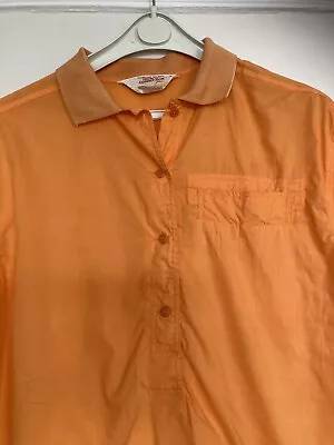 Buy Vintage 80s Original Shirt Small Orange French Connection Indian Women’s 8/10 • 10.99£