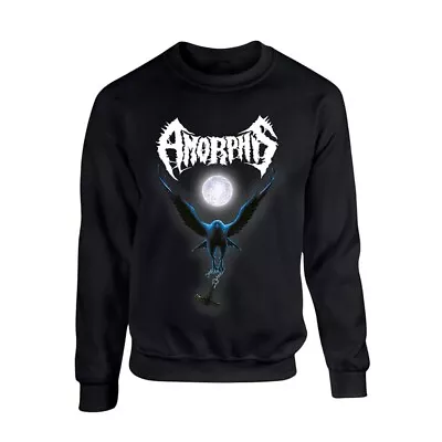 Buy AMORPHIS - BLACK WINTER DAY BLACK Crew Neck Sweater Large • 29£