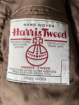 Buy HARRIS TWEED Jacket 38” Short - Rare Vintage Marks And Spencer M&S Blazer 1989 • 45£