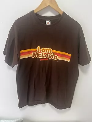 Buy I Am McLovin Fruit Of The Loom T-Shirt Men's Large Brown Superbad Crew Pullover • 24.99£