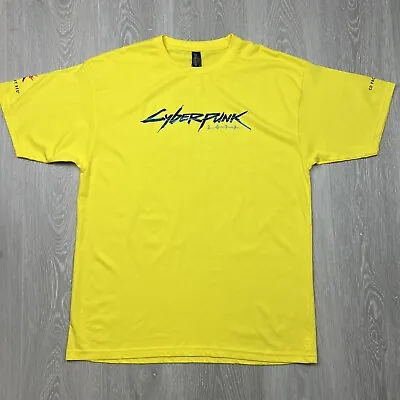 Buy Cyberpunk 2077 Xbox Series X Mens Yellow T-Shirt Size Large • 12.46£