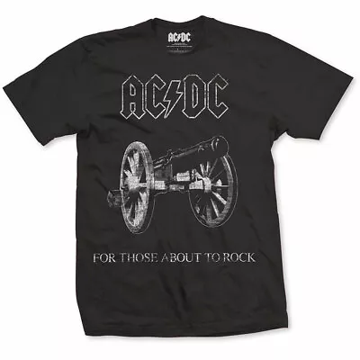 Buy AC/DC About To Rock Black Official Licensed T-Shirt Black Large NEW WITH TAGS • 13.99£