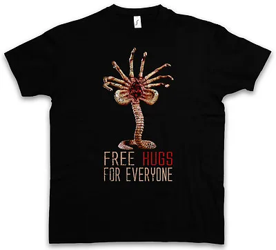 Buy FREE HUGS FOR EVERYONE T-SHIRT - Facehugger Prometheus Weyland Fun Alien S - 5XL • 17.13£