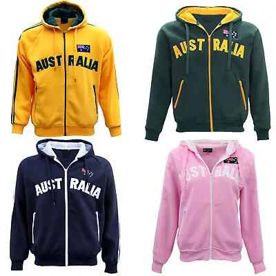 Buy New Adults Australia Day Zip Up Hoodie Jacket W Flag Souvenir Jumper Sports Coat • 16.75£