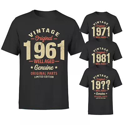 Buy Personalised Vitange Age To Perfection Birthday Mens T Shirt • 9.99£