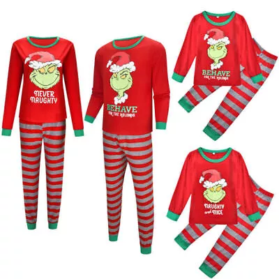 Buy Family Matching Christmas Pyjamas Adult Kids Pajamas Xmas Nightwear Sleepwear • 9.39£