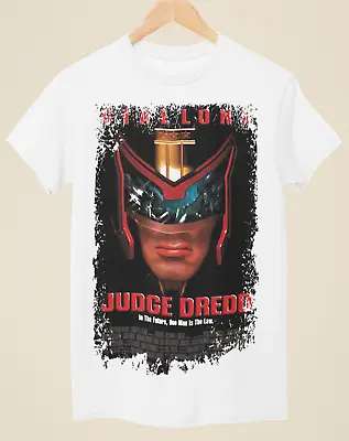Buy Judge Dredd - Movie Poster Inspired Unisex White T-Shirt • 14.99£